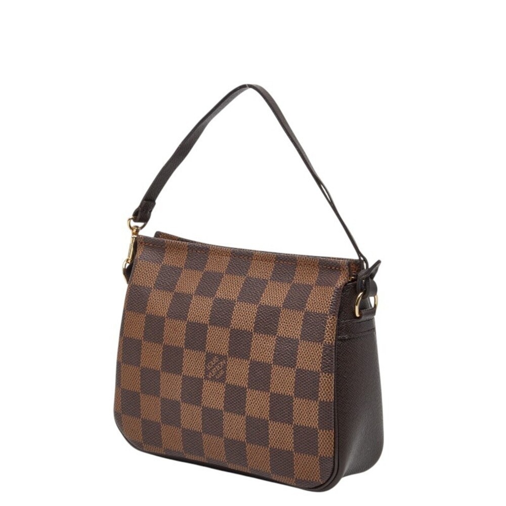 LOUIS VUITTON Authentic Brown Damier Leather Pouch - Picture 2 of 11